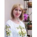 Embroidered blouse "White Lilly Mood"
